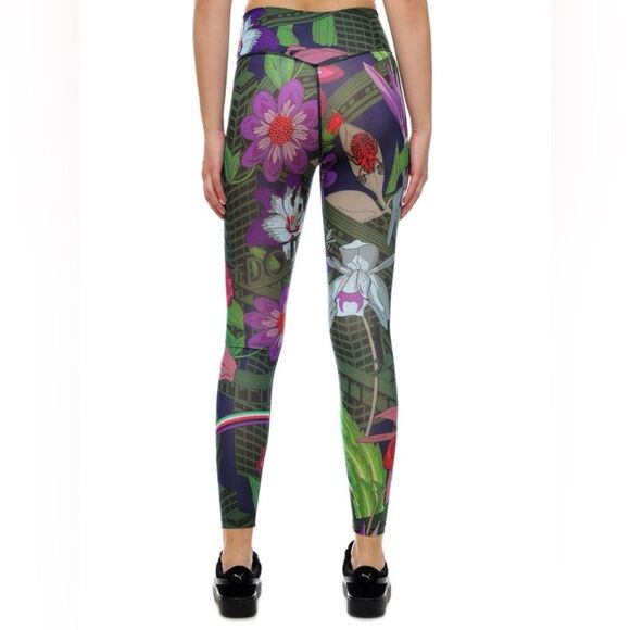 Nike Dry-Fit One Leggings Sz XL Colorful  Floral Print Athletic Workout Casual - Picture 2 of 16